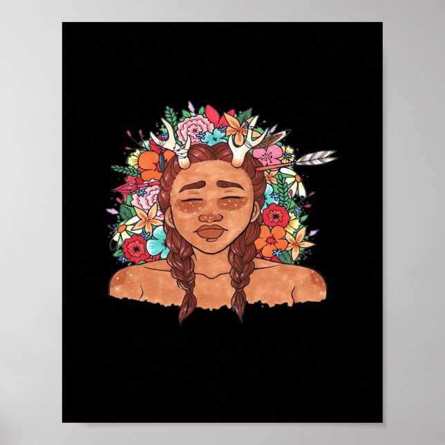 Oh Deer Modern Aesthetic  Poster (Front)