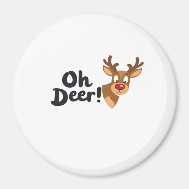 Oh Deer Modern Aesthetic Style  Magnet (Front)