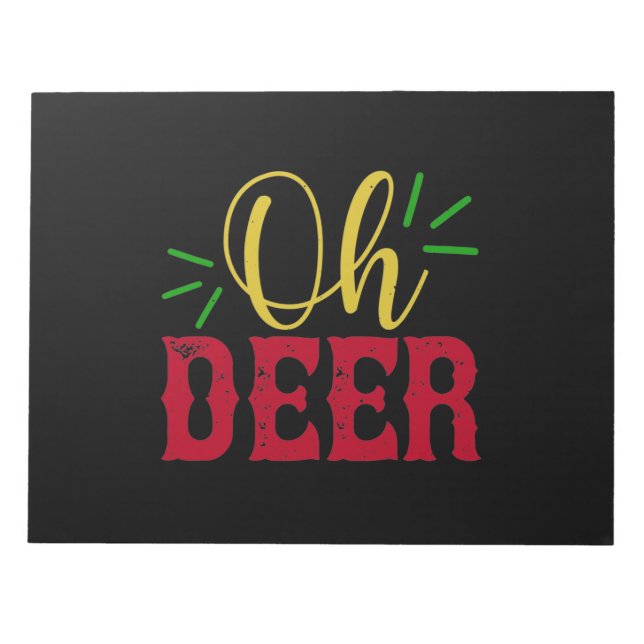 Oh Deer Notepad (Front)