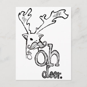 Oh Deer Postcard