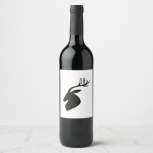 Oh Deer Pun Creative Style  Wine Label