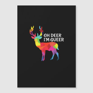Oh Deer Queer Funny Pun LGBT Pride Design