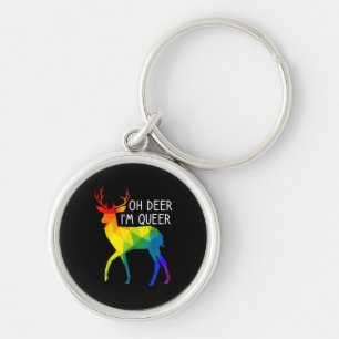 Oh Deer Queer LGBTQ Pride Celebration Month Key Ring