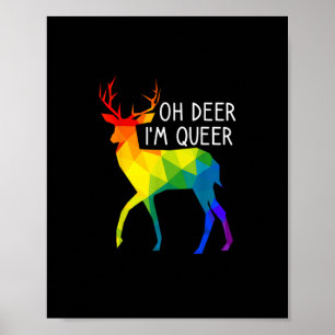 Oh Deer Queer LGBTQ Pride Celebration Month Poster