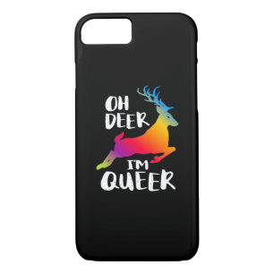 Oh Deer Queer Pride Minimal Artistic Style iPhone 8/7 Case