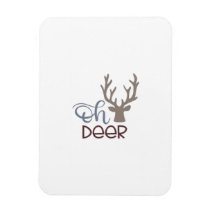 Oh Deer Retro Classic Design Magnet