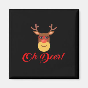 Oh Deer Retro Classic Magnet