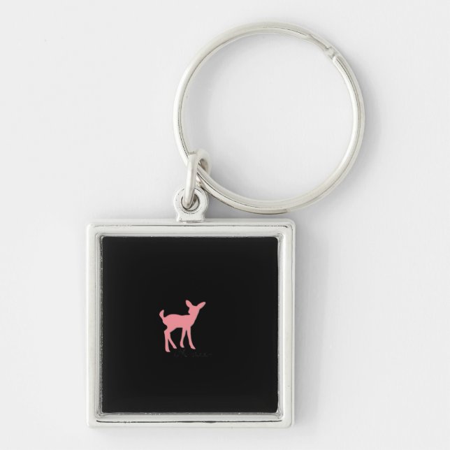 Oh Deer Retro Classic Style  Key Ring (Front)