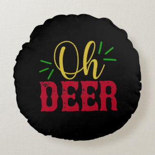 Oh Deer Round Cushion