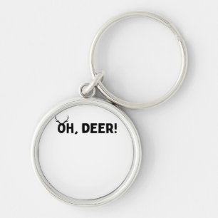 Oh Deer Simple Aesthetic Key Ring