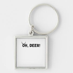 Oh Deer Simple Aesthetic  Key Ring