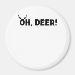 Oh Deer Simple Aesthetic Magnet