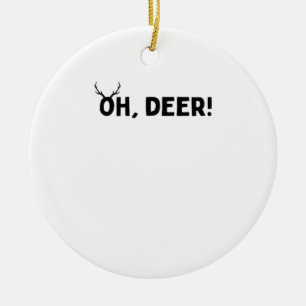 Oh Deer Simple Aesthetic Ornament