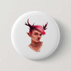 Oh Deer Simple Creative Style 6 Cm Round Badge