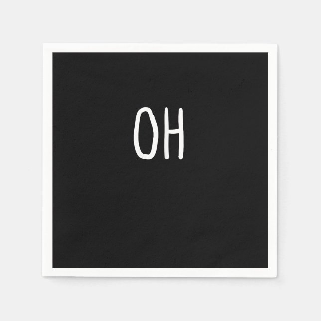 Oh Deer Trendy Halloween Style  Napkin (Front)