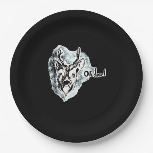 Oh Deer Trendy Modern Style Paper Plate