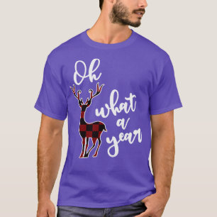 Oh Deer What A Year Funny Graphic Typography 1 T-Shirt