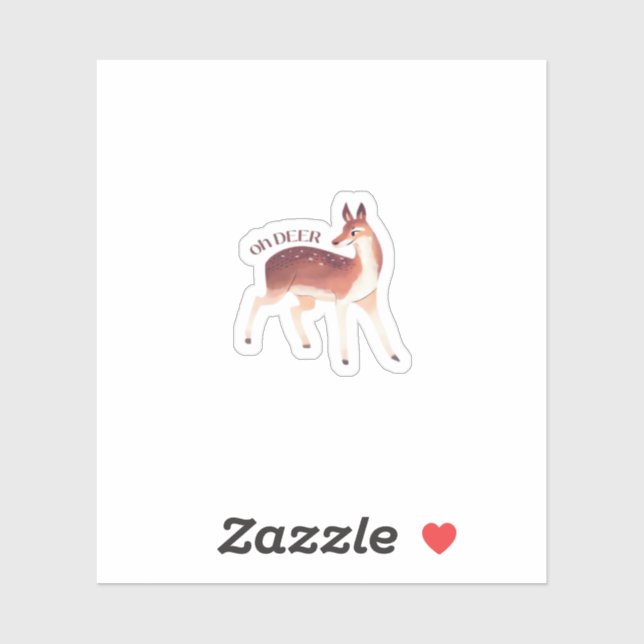 Oh Deer Whimsical Creative Design  (Sheet)