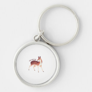 Oh Deer Whimsical Creative Design  Key Ring