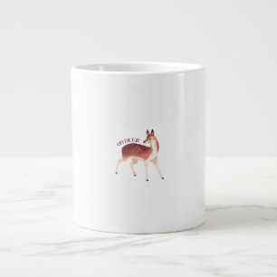 Oh Deer Whimsical Creative Design Large Coffee Mug