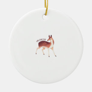 Oh Deer Whimsical Creative Design Ornament