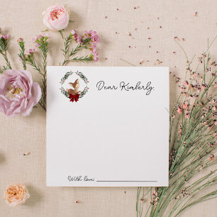 Oh Deer Winter Greenery Baby Shower Time Capsule Card