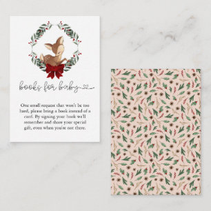 Oh Deer Winter Greenery Books for Baby Enclosure Card