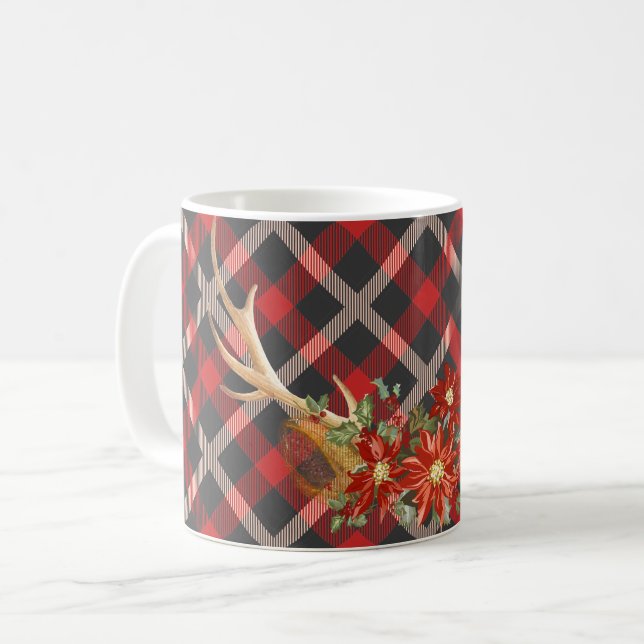 Oh Deer Woodland Antlers Coffee Mug (Front Left)