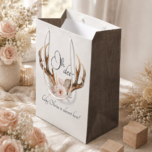 Oh Deer Woodland Baby Shower Gift Bag – Boho Water