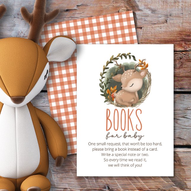 Oh Deer Woodland books for baby ticket Enclosure Card (Creator Uploaded)