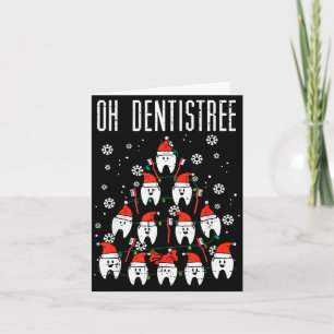 Oh Dentistree Christmas Tree Teeth Dentistry Denta Card