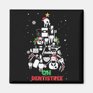 Oh Dentistree Dentist Dental Teeth Christmas Tree Magnet