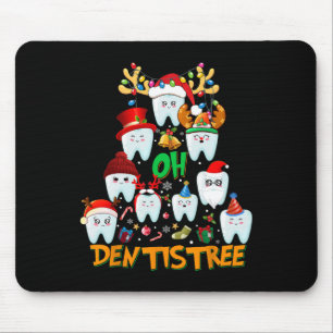 Oh Dentistree Fun Christmas Tree Dental Hygiene Xm Mouse Pad