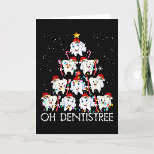 Oh Dentistree Fun Xmas Christmas Dentist Dental Is Card