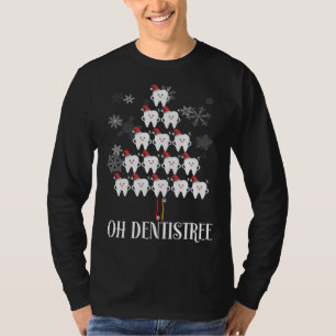 Oh Dentistree - Funny Christmas Tree Dental Hygien T-Shirt