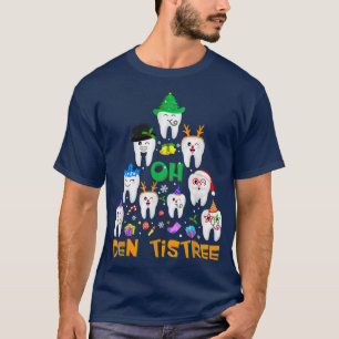 Oh Dentistree Funny Christmas Tree Dental Hygiene T-Shirt