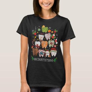 Oh Dentistree Merry Christmas Dental Funny Teeth T T-Shirt