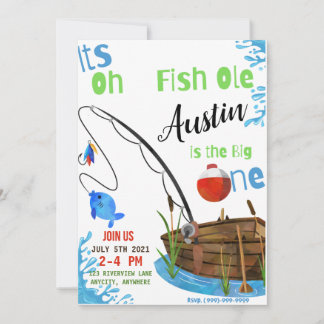 Oh FishOle Birthday Invitation Card