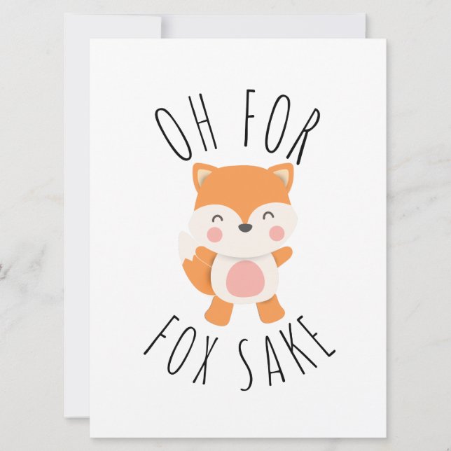 Oh for Fox Sake (Front)