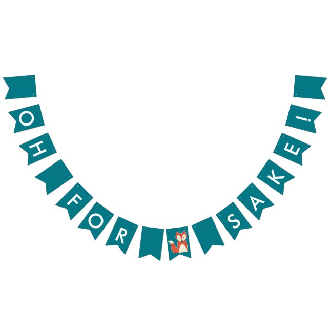 Oh, For Fox Sake Birthday Bunting (All)