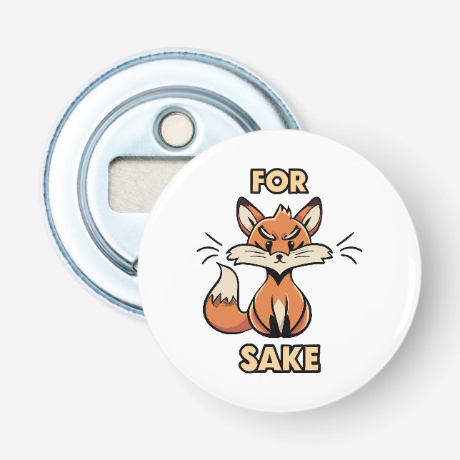 oh for fox sake bottle opener (Front)