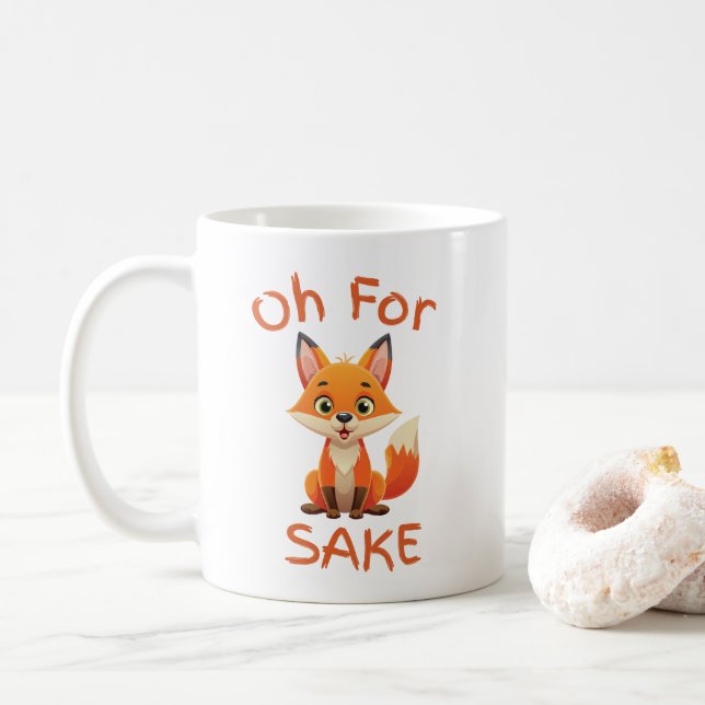 Oh For Fox Sake Coffee Mug (With Donut)