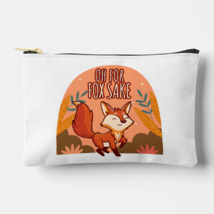 Oh For Fox Sake Cute and Funny Fox Accessory Pouch