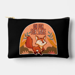 Oh For Fox Sake Cute and Funny Fox Accessory Pouch