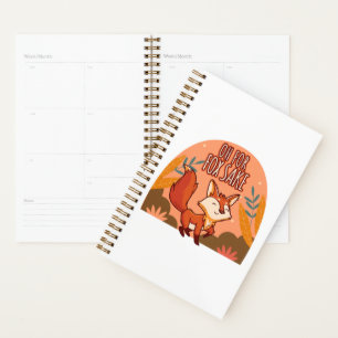 Oh For Fox Sake Cute and Funny Fox Planner