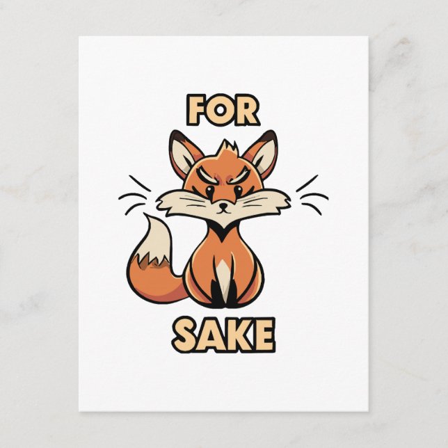 oh for fox sake enclosure card (Front)