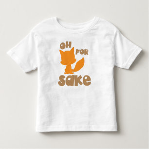 Oh For Fox Sake, Fox Silhouette, Woodland Animal Toddler T-Shirt