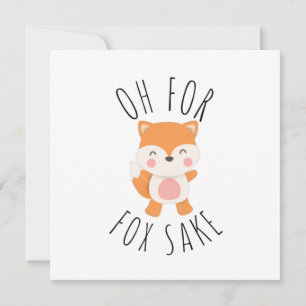 Oh for Fox Sake Holiday Card