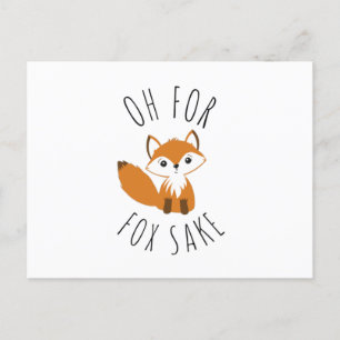 Oh for Fox Sake Holiday Postcard