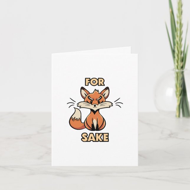 oh for fox sake invitation (Front)
